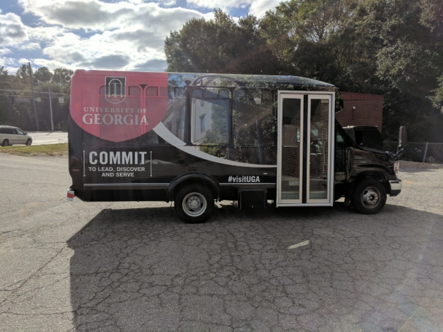 Partial bus wrap for the University of Georgia