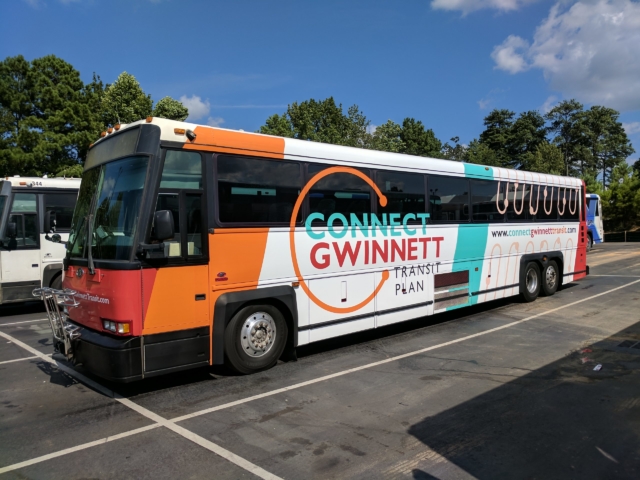 Bus wrap for Gwinnett Transit in Atlanta