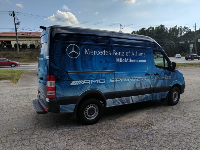 Business van wrap for Auto Dealer