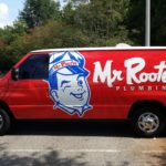 Fleet wrap on Mr Rooter van