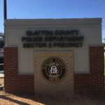 Clayton County Georgia Police Lighted Outdoor Monument Sign