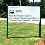Outdoor aluminum sign for the USDA