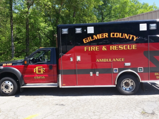Ambulance wrap for Gilmer County
