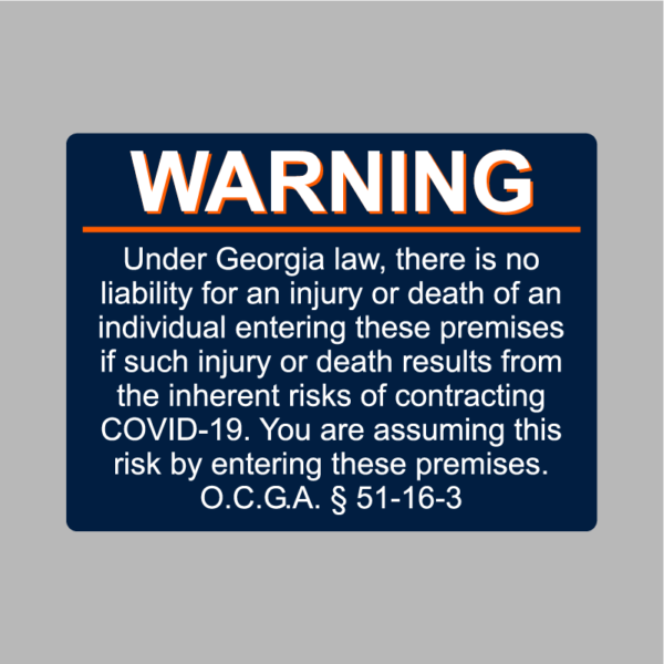 Pandemic Business Safety Act Sign