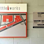 Interior wayfinding signs and directory